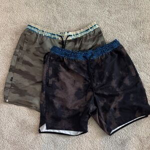 Stance Athletic Shorts in Black and Brown Camo